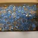 50 Pieces 2.75 Inch Baby Pacifier Baby Shower Plastic Pacifier for Baby Shower Pacifier, Baby Shower Gender Show Party Decoration DIY Baby Shower Birthday Party Gift (Blue)