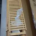 Smiry Over The Toilet Storage Cabinet, 3-Tier Bamboo Bathroom Organizers with Adjustable Shelf & 4 Hooks, Space Saving Shelf Rack for Bathrooms, Laundry Room, Balcony, Natural