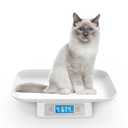 MINDPET-MED Digital Pet Scale for Small Adult Cats and Animals, Measuring Range 0.1oz-33lbs, Accuracy 1g/0.035oz, Units g/kg/lb/oz/tl/ml, Suitable for Kittens, Puppies, Snakes, and Small Dog (Grey)