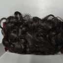 Clip in Hair Extensions 4 PCS, 16 Inch Short Wavy Curly Clip on Hair Extension, Thick Natural & Soft Synthetic Hairpieces for Women (Chocolate Brown)