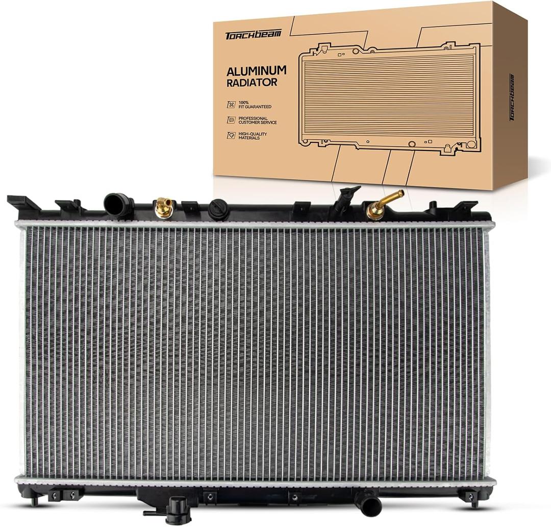 Torchbeam Replacement Engine Radiator for 2002-2006 CR-V, 2003-2006 Element Transmission Oil Cooler Included CU2443