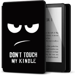 TNP Case for 6.8" Kindle Paperwhite 11th Generation 2021 / Kindle Paperwhite Signature Edition, PU Leather Cover, Protective Sleeve Folio Case for Kindle E-Reader with Auto Sleep/Wake, Don't Touch