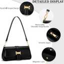 KKXIU Shoulder Bag for Women, Small Handbag Hobo Purses, Retro Clutch Underarm Bag