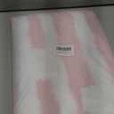 Pink and White Bathroom Rugs, Bath Letters Non Slip Bathroom Mat, Soft Absorbent Cute Bath Mat, Machine Washable Quickly Dry Comfortable Bathmat for Bathtub, Bedroom, Shower, Living Room (16 x 24 in)