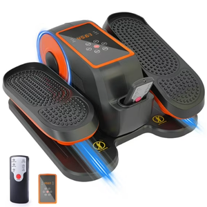 ALSO GO Under Desk Elliptical Machine, Quiet & Portable Leg Ellipse Exerciser with Remote Control & 12 Adjustable Speeds, Elliptical Exercise Machine with Dual Modes for Home Office Fitness