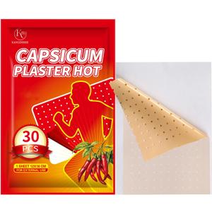 XL Capsaicin Patches - 4.72"x7.08" Maximum Strength Hot Capsicum Patch - 30 Pcs Hot Patches