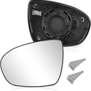 A-Premium Right Passenger Side Non-Heated Mirror Glass with Backing Plate - Compatible with Kia Forte 2019 2020 2021, Exterior Side View Convex Mirror