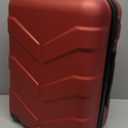 Hardside Carry On Luggage 22x14x9 Airline Approved with Spinner Wheels, Lightweight 20-inch Carry-On Suitcase for Women & Men, Red