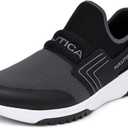 Nautica Men's Casual Fashion Sneakers-Walking Shoes-Lightweight Joggers-Darmon-White/ Navy-10