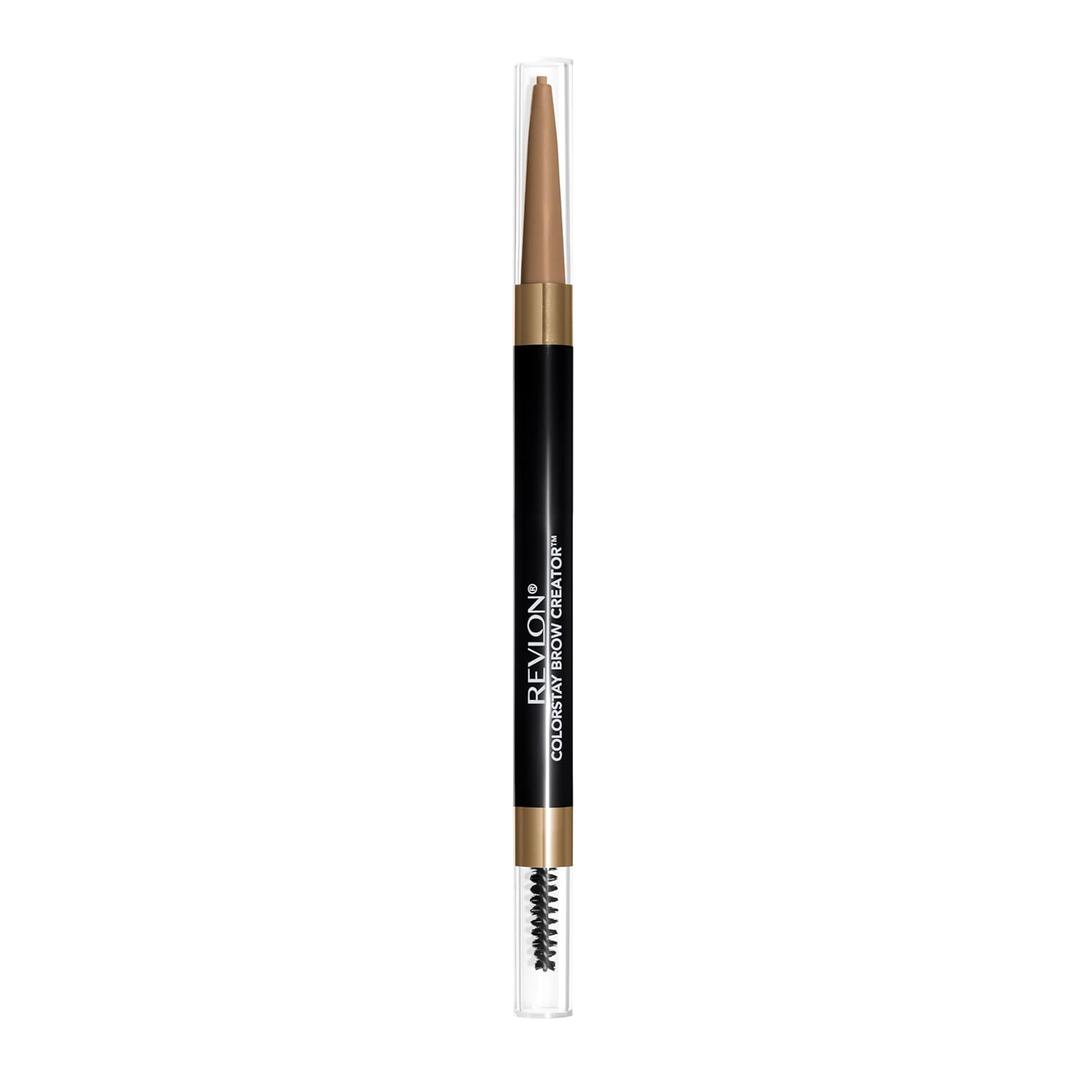 Revlon ColorStay Brow Creator, 2-in-1 Precise Eyebrow Pencil & Powder with Spoolie Brush, Waterproof & Long Lasting, 600 Blonde, 0.003 oz