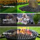 Stanbroil Lava Rock Granules - Decorative Landscaping for Fire Bowls, Fire Pits, Gas Log Sets, Indoor or Outdoor Fireplaces - 10 Pounds (0.1"-0.2")