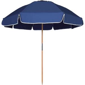 AMMSUN 7.5ft High Wind Beach Umbrella with Air Vent & Ash Wood Pole
Heavy-duty commercial-grade design with UPF 50+ protection, carry bag included. Navy Blue for beach, pool, patio