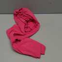 ANRABESS Women's Tops Dressy Casual Ruffle Short Sleeve V Neck Blouses Summer Button Down Business Work Elegant Shirts (Large, Hot Pink)