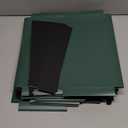 Extra Capacity Plastic Hanging File Folders,12 Pack Reinforced Expanding Hang Folder Letter Size,Accordian Pocket,Heavy Duty 2 Inch Expansion,Hanging Folder Organizer for Office Home,Green