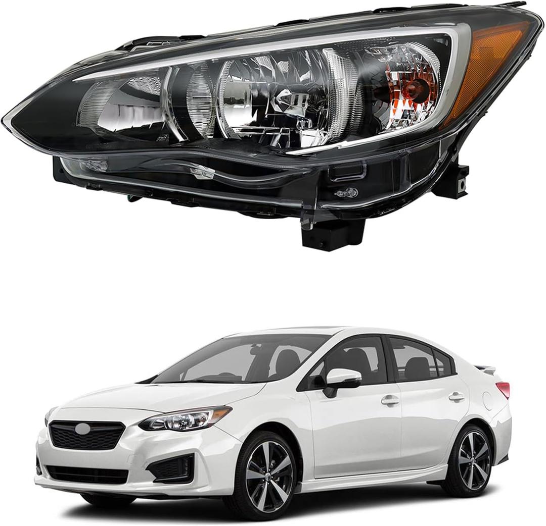 WFLNHB Headlight Assembly Replacement for Subaru Impreza/Crosstrek 2017-2019 Headlights LH Set Driver Side 84001FL01A