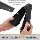 2PCS Car Mud Flaps, Scratch-Resistant & Impact-Resistant PVC Splash Guards, Vehicle Wheel Rear Mudguards for Gravel Slurry, Universal for Most Cars, SUVs, Trucks (Black)