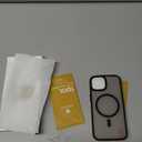 Miracase Magnetic for iPhone 15 Case (Compatible with MagSafe)with 2X Screen Protectors Military-Grade Protection, Anti-Fingerprint Translucent Matte Phone Cover for iPhone 15 6.1 inch, Black