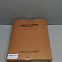 RECYCO Throw Blanket Soft Cozy Chenille Throw Blanket with Fringe Tassel for Couch Sofa Chair Bed Living Room Gift (Blue, 60" x 80")