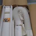 4" W 9 Ft Line Set Cover Kit for Mini Split Air Conditioner Decorative PVC Line Cover Kit for Central Air Conditioner Mini Split AC Cover for Outside Heat Pumps Tubing Cover