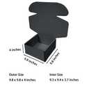 20 Pack 9.8x9.8x4 in Dark Gray Shipping Boxes