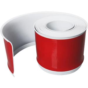 Flexible Baseboard Molding Trim 4Inch x 10Feet White Vinyl Wall Base Self-Adhesive, Peel and Stick Baseboard Molding Rubber Baseboard, Peel and Stick Trim Molding Baseboard Trim(4in x 10ft, White)