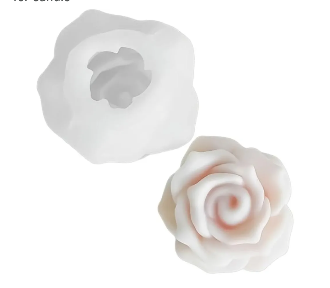 2 Silicone Molds Ornament Molds Flower Shape Silicone Candle Molds Candle Making Supplies Silicone Texture for Candle