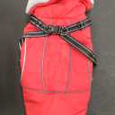 Doglay Dog Jacket Waterproof Dog Coat with Harness Built in, Christmas Puppy Winter Coat Reflective Turtleneck Puffer Snow Jackets for Small Dogs (Red) Size Small