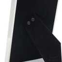 MIMOSA MOMENTS 6x8 Metal Picture Frame with Mat for 4x6 Photo, Shadowbox Frame for Tabletop Display (Silver, 4X6)