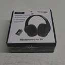 WallarGe Wireless Headphones for TV Watching, Comfortable for Seniors with Bluetooth 5.3, Easy Setup Headphones with USB Transmitter, 25 Hours Play and No Audio Delay