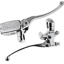 Chrome Head Turn Signal Light Horn Switch + Harness Compatible with 1996-2012 Harley Dyna Softail Sportster V-Rod 1" Handlebar /1" Brake Master Cylinder & Clutch Set Chrome for Honda Shadow VTX1800 Kawasaki Vulcan Yamaha Road Star Suzuki (1 Pair, Left)