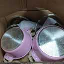 CAROTE 21pcs Ceramic Cookware Set, Pots and Pans Set, Pink, 21 Piece