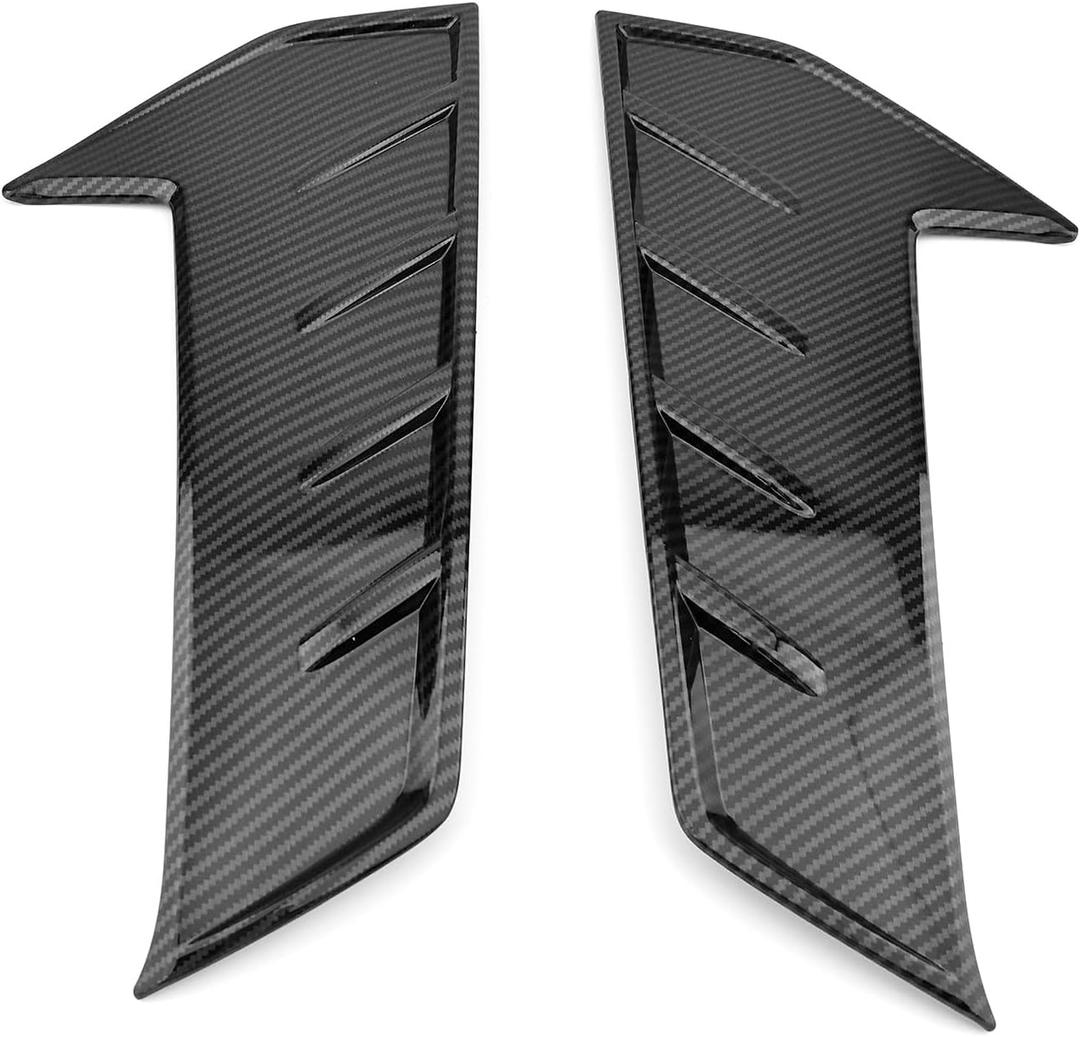 Carbon Fiber Style Fog Light Lamp Side Cover Fender Trim Decorative Sticker Bumper Side Decal Sticker Compatible with Hyundai Elantra N 2022-2023 Accessories