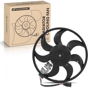 A-Premium Right Engine Radiator Cooling Fan Assembly Compatible with Select Audi & Volkswagen Models - Q7 2009-2015, Touareg 2009-2010 - Replace# 7L0959455G, 95562413600