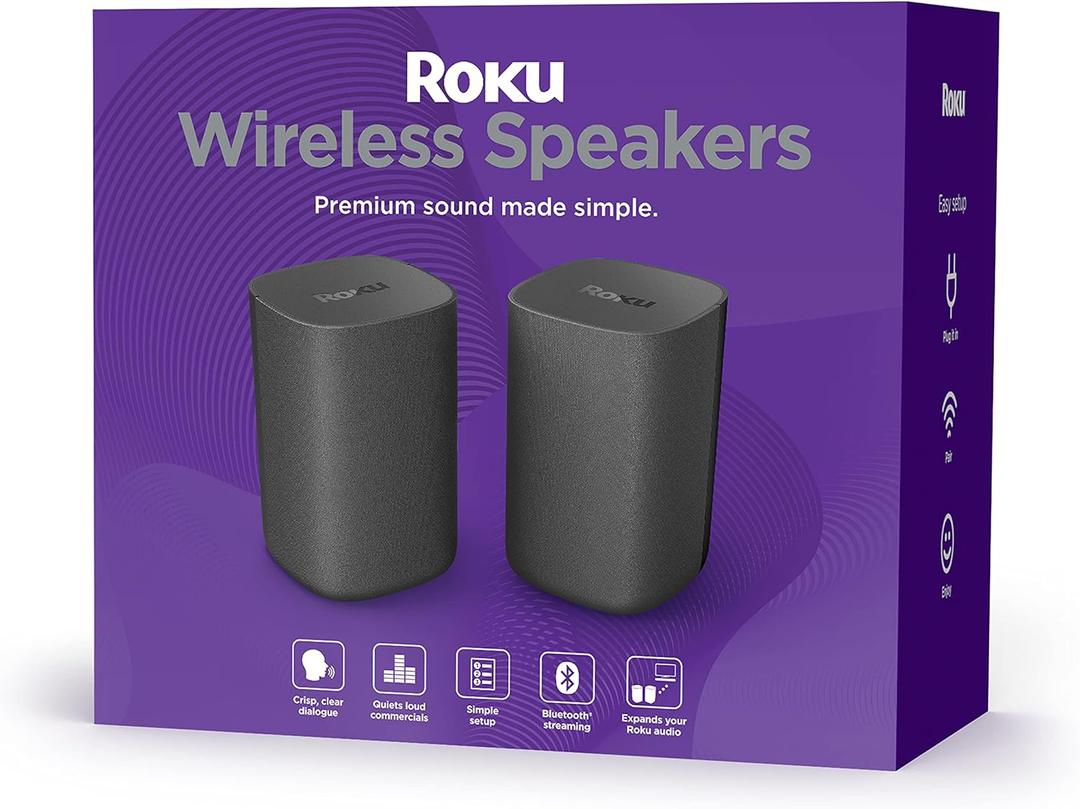 Roku Wireless Speakers (for Roku Smart Audio or Roku TV)