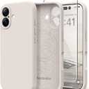 Magnetic for iPhone 17 Case, Compatible with MagSafe, [Full Camera Protection][Screen Protector] Silicone Shockproof Protective Phone Case for iPhone 17 6.3", Stone