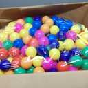 Vanland Ball Pit Balls for Baby and Toddler Phthalate Free BPA Free Crush Proof Plastic - Multicolored Pit Balls in Reusable Play Toys for Kids with Storage Bag, 400 Balls