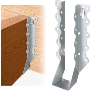 50 Pcs 2x8 Joist Hangers, 20 Gauge Heavy Duty Face Mount Rafter Brackets for Wood, Hurricane Ties for Deck, Floor, Ceiling & Roof Framing