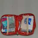 EVERLIT Mini Rescue Pack | 105 Medical Essentials Organized in Portable Storage Bag | Pocket Size Kids First Aid Kit with D Ring | Small Family-Friendly Travel Medical Kit (Original)