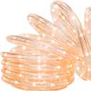 Brite Star 18 Foot Clear Rope Light - Connectable for Indoor and Outdoor Decor - Perfect for Christmas Decorations, Bedroom, Party, Patio, Deck Lighting - Waterproof Outdoor Lighting