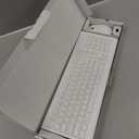 Lenovo 510 Wireless Combo with 2.4 GHz USB Receiver, Slim Full Size Keyboard, Full Number Pad, 1200 DPI Optical Mouse, Left or Right Hand, GX30W75336, White