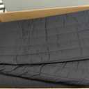 Brooklyn Loom Solid Cotton Percale Black Full/Queen 3 Piece Quilt Set, Solid Color Themed, Oeko-TEX Certified Confidence