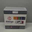 Ekkogo Acoustic Panels 18-Pack Soundproof Wall 12"X12"X0.4" Brick Style Premium Sound Dampening Easy Self Adhesive Installation - [Pebble Gray]