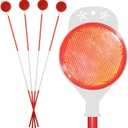 4 Pack Driveway Markers,48 Inch Steel Metal Double Sided Driveway Reflectors,High Visibility Reflective Driveway Markers Snow Stakes for Snow Plowing,Parking Lots,Walkways,Landscape