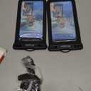 Rynapac Waterproof Phone Pouch - 2 Pack, IPX8 Waterproof Phone Case with Lanyard for iPhone 17 16 15 Pro Max, Cell Phone Dry Bag for Beach Vacation Travel Cruise Essentials, Touch Screen, Up to 8.5" ([Black + Black])