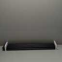 KAMANINA 1 Inch Double Curtain Rods 66 to 120 Inches (5.5-10 Feet), Heavy Duty Adjustable Double Curtain Rod for Windows, Black Drapery Rods with End Caps