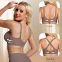 Vinfact Jelly Wireless Bras for Women Supportive Seamless Bra Push Up Comfort Soft Bralette No Underwire Full Coverage Bra (Blue, XL)