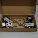 4Pcs Exhaust Hanger, Heavy Duty Stainless Steels Exhaust Hangers Muffler Hanger, Universal Exhaust Hanger Rod Kit for Car Exhaust System. 3/8" Rod 10" Long (4)