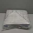 Rugshop Bohemian Stripes Washable Non Slip Runner Rug 2' x 6' Ivory
