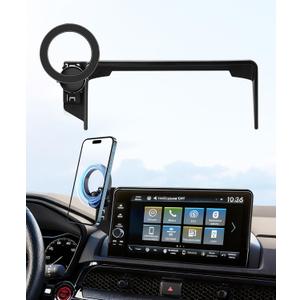 MaserWeller Car Phone Holder for Honda HR-V HRV 2023-2026 Accessories/CR-V CRV 2023 2024 2025 2026 Accessories 7/9-inch Screen Fixed Clip,Phone Mount Compatible with MagSafe, 360 Cell Phone Holder