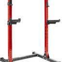 Fitvids Power Rack Squat Stand, 1000 Pound Capacity 3 x 3 for Home & Garage Gym with J-Hooks, Multiple Styles